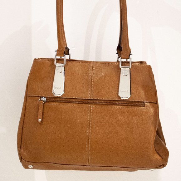 COPY - VINTAGE TIGNANELLO Shoulder bag Tan Leather Handbag Purse - Picture 3 of 4